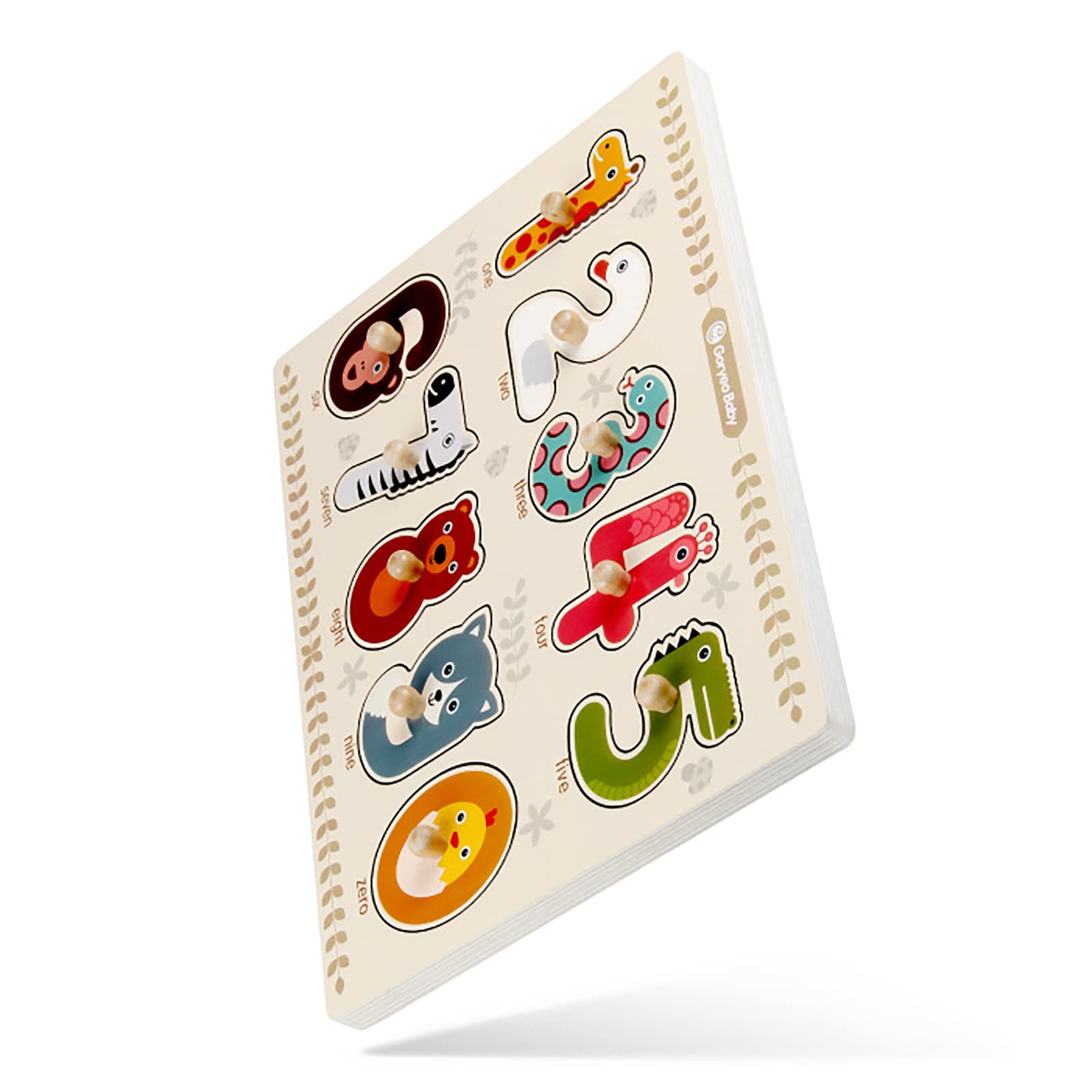 Amazon.co.jp: パズル 子供 木製 数字 英語 動物認知 人気